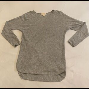 MICHAEL KORS Lightweight Knit Sweater Grey Size XS